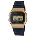 CASIO Unisex Vintage Black/Gold Digital Watch (F91WM-9A) - Casio