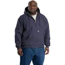BERNE Men's Heartland Washed Duck Hooded Work Jacket (HJ375) - Berne