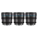 SIRUI Nightwalker Series 24/35/55mm Black T1.2 Cine Lens Set - Sirui
