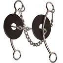 PROFESSIONAL'S CHOICE Brittany Pozzi Lifter Series Long Shank Three Piece Smooth Snaffle Bit (BPB-125) - Professional's Choice