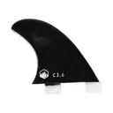 LIQUID FORCE Center Black Dual Tab Fin - Liquid Force