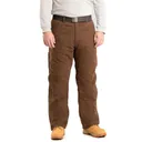 BERNE Men's Highland Washed Duck Insulated Bark Outer Pants (P966BB) - Berne