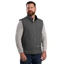 BERNE Men's Heartland Fleece-Lined Slate Ripstop Vest (V817SLA) - Berne