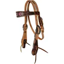 PROFESSIONAL'S CHOICE Pink Flower Pony Browband Headstall (3P4040-PONY) - Professional's Choice