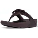 FITFLOP Women's Lulu Glitz-Bow Leather Toe-Post Sandals (E1G) - FitFlop