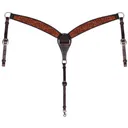 PROFESSIONAL'S CHOICE Prairie Flower Natural/Chocolate Breast Collar (3P6031) - Professional's Choice
