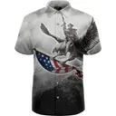 RETRO RIFLE Ol' Americana Button Down SS Shirt (20225581) - Retro Rifle