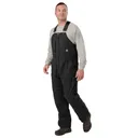 BERNE Men's Heartland Insulated Washed Duck Bib Overall (B377) - Berne