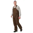 BERNE Men's Heartland Insulated Washed Duck Bib Overall (B377) - Berne