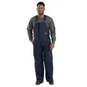 BERNE Men's Heritage Twill Insulated Navy Bib Overall (B414NV) - Berne