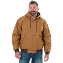 BERNE Men's Heritage Duck Hooded Active Work Jacket (HJ51) - Berne