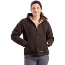 BERNE Women's Sherpa-Lined Softstone Duck Hooded Jacket (WHJ43) - Berne