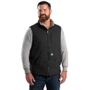 BERNE Men's Heartland Sherpa-Lined Washed Duck Vest (V818) - Berne
