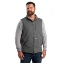 BERNE Men's Heartland Sherpa-Lined Washed Duck Vest (V818) - Berne