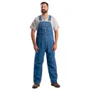 BERNE Men's Vintage Unlined Washed Denim Bib Denim Overall (B913DN) - Berne