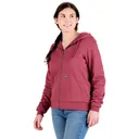 BERNE Women's Heritage Grid Fleece-Lined Full-Zip Hooded Sweatshirt (WSZ108) - Berne