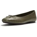 FITFLOP Women's Delicato Crocodile Ballerinas (AAI) - Fitflop