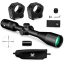 VORTEX Crossfire HD 4-12x44 Dead-Hold BDC MOA Riflescope with Sport 1in Medium Riflescope Rings (CFR-41201+SPT1-M) - Vortex