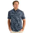 HUK Men's KC Tide Point Button-Down Printed SS Shirt (H1500221) - Huk