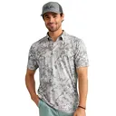 HUK Men's KC Airweight Printed Performance Polo (H1200635) - Huk