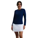 IBKUL Women's Long Sleeve Crew Neck with Mesh (83000) - Ibkul