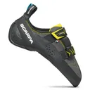 SCARPA Men's Vapor V Smoke/Yellow Climbing Shoes (70096/000-SmkYel) - Scarpa