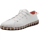 KENGOS Women's Torrey Cactus White Leather Lace-Up Shoes (KW1001C-WHITE) - Kengos