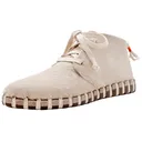 KENGOS Women's Salinas Natural Linen/Cotton Chukka Boots (KW1006LC-NATU) - Kengos