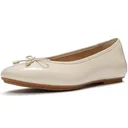 FITFLOP Women's Delicato Bow Textured Patent-Leather Ballet Flats (A0K) - FitFlop