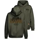 DRAKE Men's Old School Graphic Deep Depths Dark Heather Hoodie (DS1660) - Drake