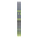 FISCHER Speedpro 60 Skate Junior Black/Yellow Nordic Skis Set with Tour Step-In Jr IFP Bindings (NV62526) - Fischer