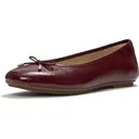 FITFLOP Women's Delicato Bow Textured Patent-Leather Ballet Flats (A0K) - FitFlop