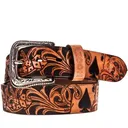 HOOEY Gambler Leather Belt - Brown/Black - Hooey
