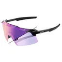100% Aerocraft Gloss Black/Purple Mirror Photochromic Lens Sunglasses (60032-10019) - 100%