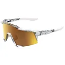 100% Speedcraft Polished Translucent Clear/Bronze Mirror Lens Sunglasses (60007-00055) - 100%