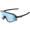 100% Slendale Matte Black/HiPER Blue Multilayer Mirror Lens Sunglasses (60057-00003) - 100%