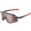 100% Slendale Gloss Carbon Fiber/HiPER Crimson Silver Mirror Lens Sunglasses (60057-00001) - 100%