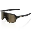 100% S2 Matte Black/Soft Gold Mirror Sunglasses (60006-00003) - 100%