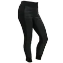 DOING SOMETHING GREAT Women's Hybrid Puffer Jet Black Base Layer Pants with Quilted Insulated Panels (55234-par) - Doing Something Great