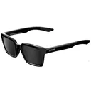 100% Erba Polished Black/Black Mirror Lens Sunglasses (60061-00005) - 100%