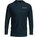 DRAKE The Graphic LS T Big Duck Energy Orion Blue Hoodie (DT8912-ORN) - Drake Waterfowl