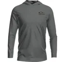 DRAKE The Graphic LS T Circle Mallard Graphite Heather Hoodie (DT8916-GPH) - Drake Waterfowl