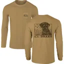 DRAKE Chocolate Lab T LS Hoodie (DT8921) - Drake Waterfowl