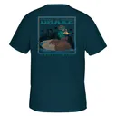 DRAKE Mallard Bow Tie T SS Orion Blue Shirt (DT0294-ORN) - Drake Waterfowl