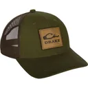DRAKE Men's Leather Patch Mesh Back Cap (DH4160) - Drake Waterfowl