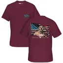 DRAKE Americana Lab T SS Tawny Port Shirt (DT0311-TWP) - Drake Waterfowl