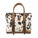 STS Ranchwear Guadalupe Cowhide All In Tote Leather Bag (STS35745) - Sts