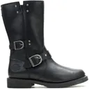 HARLEY-DAVIDSON Women's Addie Buckle Black Motorcycle Boots (D84857) - Harley-Davidson