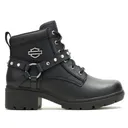 HARLEY-DAVIDSON Women's Tegan Glam Black Riding Boots (D84862) - Harley-Davidson