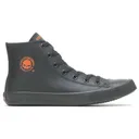 HARLEY-DAVIDSON Men's Baxter Black/Orange Hi-Cut Sneakers (D93343) - Harley-Davidson